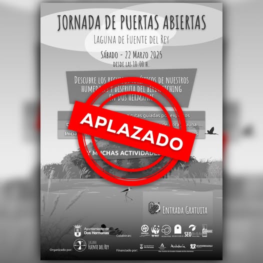Aplazada la jornada de puertas abiertas de la Laguna de Fuente del Rey