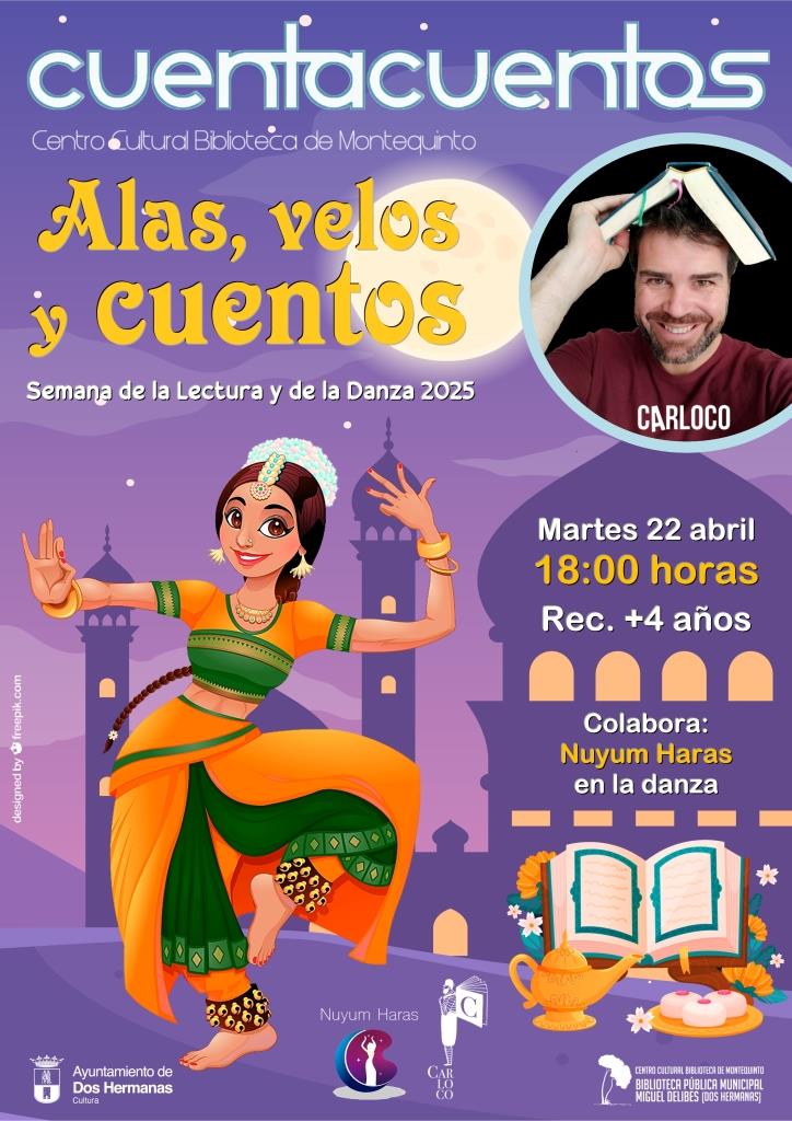 Cartel Alas velos y cuentos