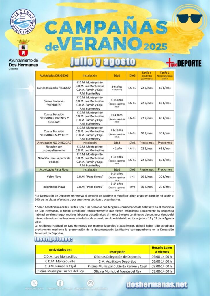 Cartel Cursos de verano 2025
